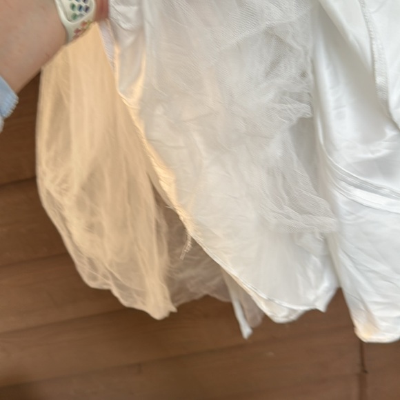 Tip top kids white formal dress with beating embellishments size 6 - Picture 4 of 5